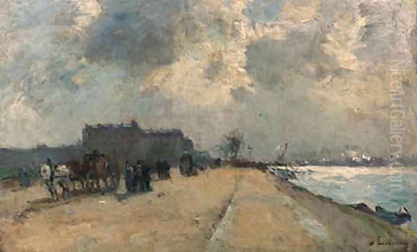 Bords de la Seine prs de Charenton Oil Painting by Albert Lebourg