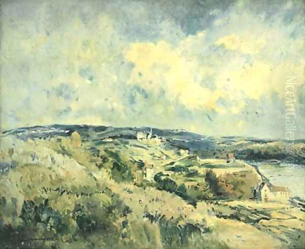 La vallee de la Seine Oil Painting by Albert Lebourg