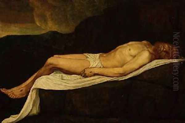 The Dead Christ Oil Painting by Alphonse Legros