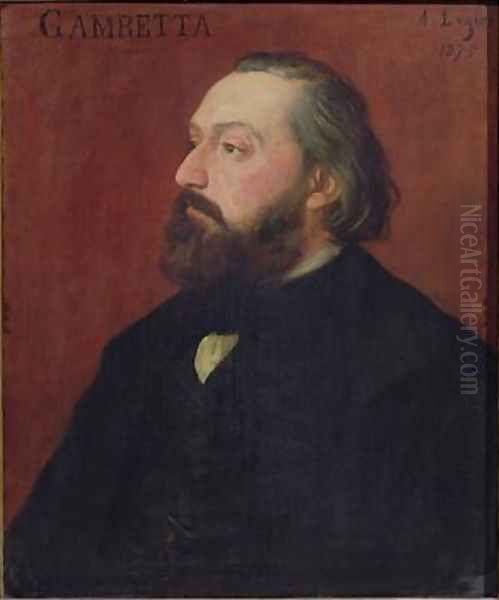 Leon Gambetta Oil Painting by Alphonse Legros