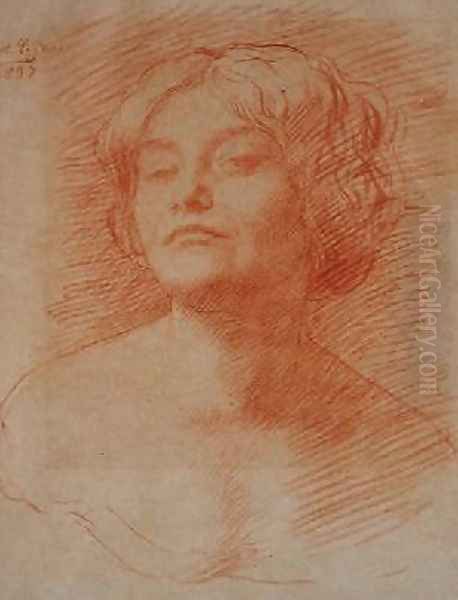 Alice Knewstub Oil Painting by Alphonse Legros