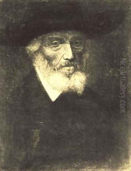 Portrait of Thomas Carlyle Oil Painting by Alphonse Legros