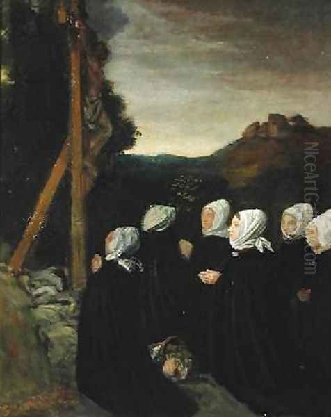 Calvary Oil Painting by Alphonse Legros