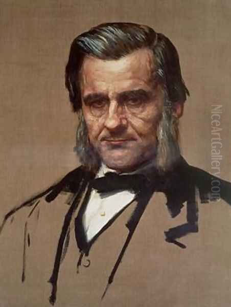 Portrait of Thomas Henry Huxley 1825-95 Oil Painting by Alphonse Legros