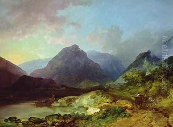 Landscape in the Lake District Oil Painting by Philip Jacques de Loutherbourg