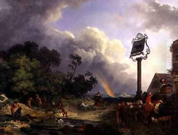 The Rainbow 1784 Oil Painting by Philip Jacques de Loutherbourg