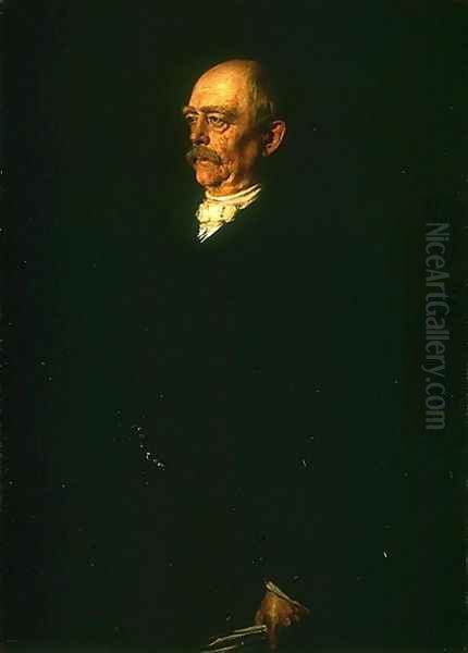 Bildnis Otto von Bismarck (Portrait of Otto von Bismarck) Oil Painting by Franz von Lenbach