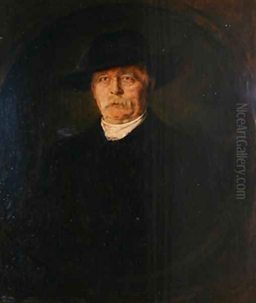 Otto von Bismarck 2 Oil Painting by Franz von Lenbach