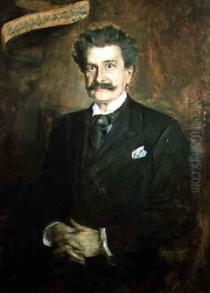 Johann Strauss the Younger by Franz von Lenbach