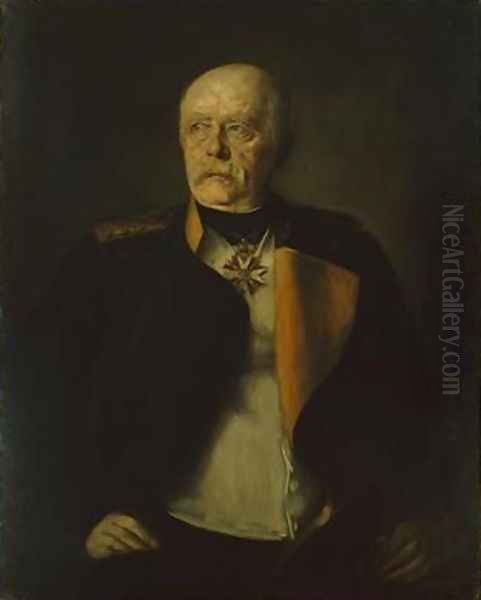 Otto von Bismarck Oil Painting by Franz von Lenbach