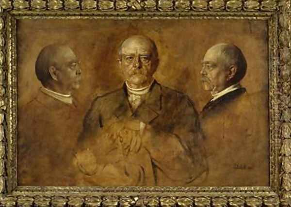 Prince Otto von Bismarck Oil Painting by Franz von Lenbach