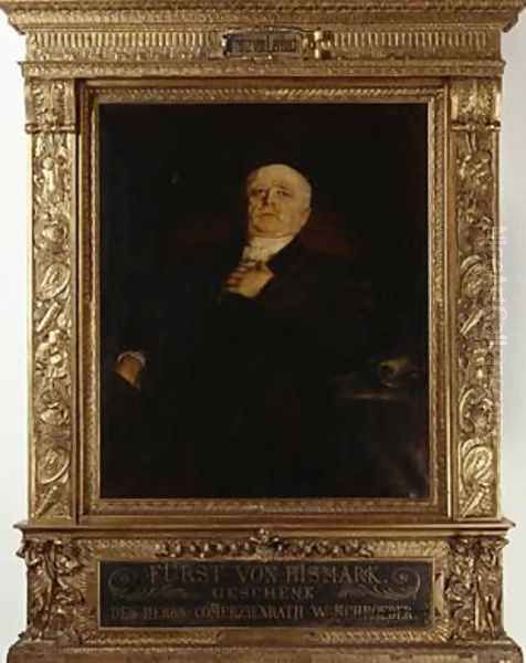 Prince of Bismarck Oil Painting by Franz von Lenbach