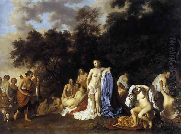 Diana and Her Nymphs 1654 Oil Painting by Jacob van Loo