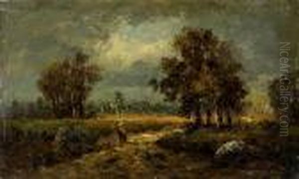 The Approaching Storm Oil Painting by Narcisse-Virgile D Az De La Pena