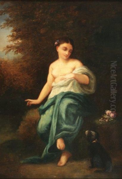 La Melancolie Oil Painting by Narcisse-Virgile D Az De La Pena