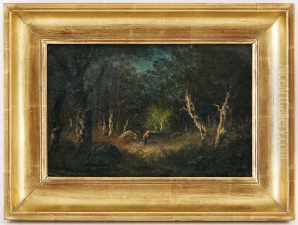 Promenade Ensous-bois Oil Painting by Narcisse-Virgile D Az De La Pena