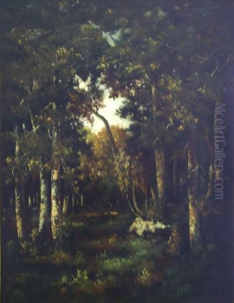 Paisaje Oil Painting by Narcisse-Virgile D Az De La Pena