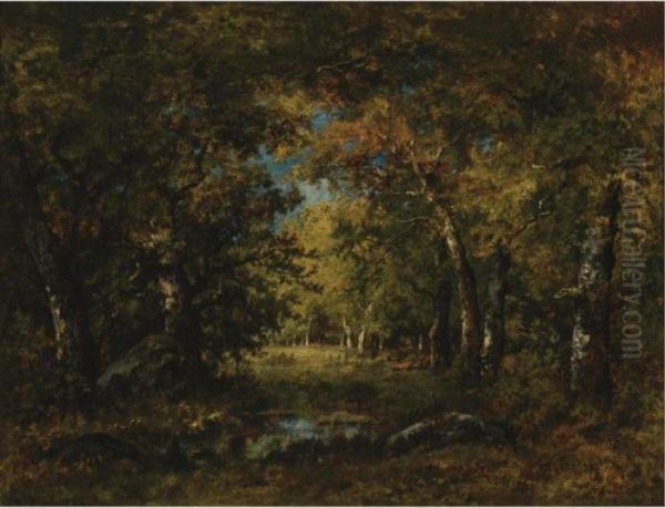 Grande Foret, Souis-bois Oil Painting by Narcisse-Virgile D Az De La Pena