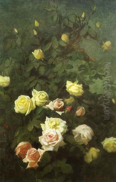 Roses 2 Oil Painting by George Cochran Lambdin