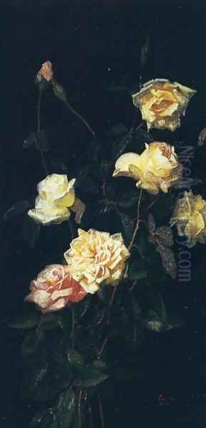 Roses II Oil Painting by George Cochran Lambdin