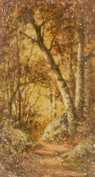 Forest Interior Oil Painting by Narcisse-Virgile D Az De La Pena