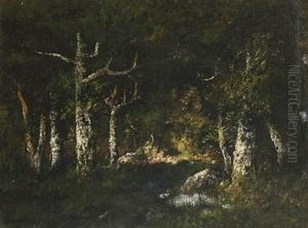 Waldlandschaft Oil Painting by Narcisse-Virgile D Az De La Pena