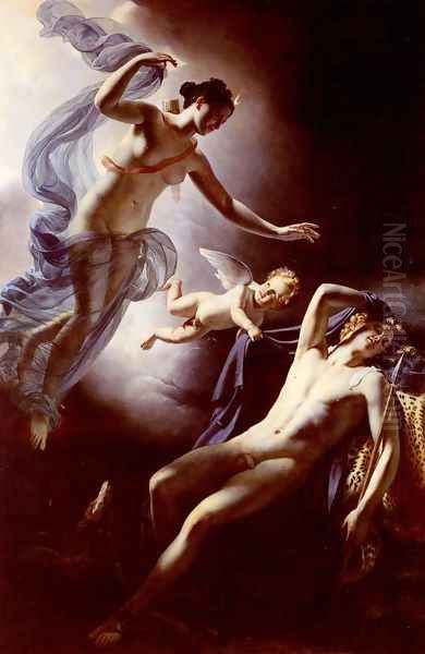 Diane Et Endymion (Diane and Endymion) Oil Painting by Jerome Martin Langlois