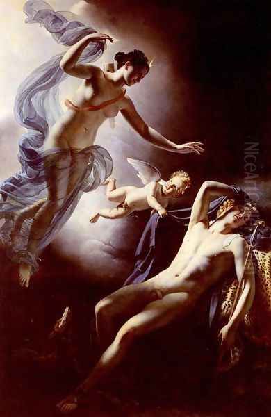 Diana and Endymion Oil Painting by Jerome Martin Langlois