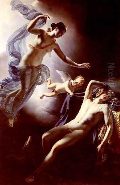 Diana and Endymion 2 Oil Painting by Jerome Martin Langlois