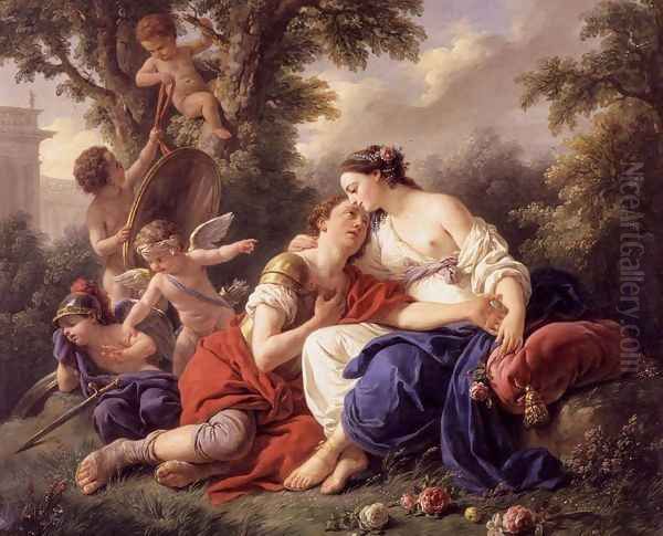 Rinaldo and Armida 1766 Oil Painting by Louis Lagrenee