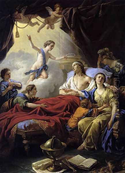 Allegory on the Death of the Dauphin 1765 Oil Painting by Louis Lagrenee