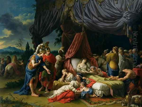 The Death of the Wife of Darius III Oil Painting by Louis Lagrenee