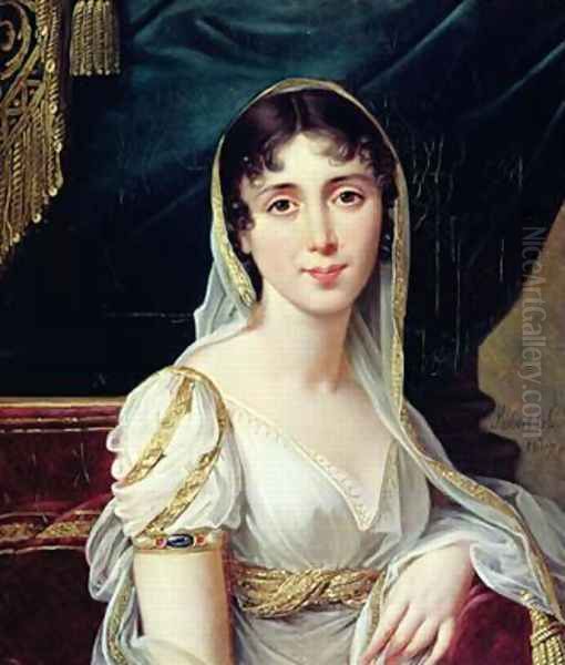 Desiree Clary 1781-1860 Queen of Sweden Oil Painting by Robert-Jacques-Francois-Faust Lefevre