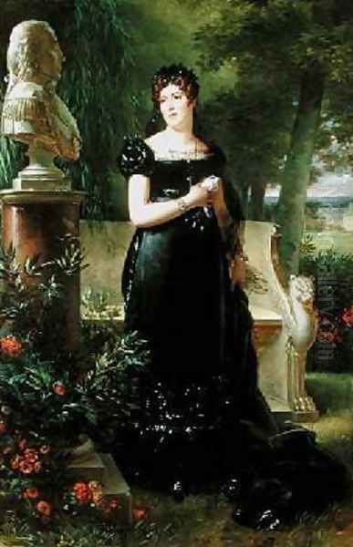 Portrait of Madame Bessieres Oil Painting by Robert-Jacques-Francois-Faust Lefevre