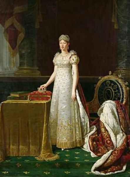 Marie-Louise 1791-1847 of Habsbourg Lorraine Oil Painting by Robert-Jacques-Francois-Faust Lefevre