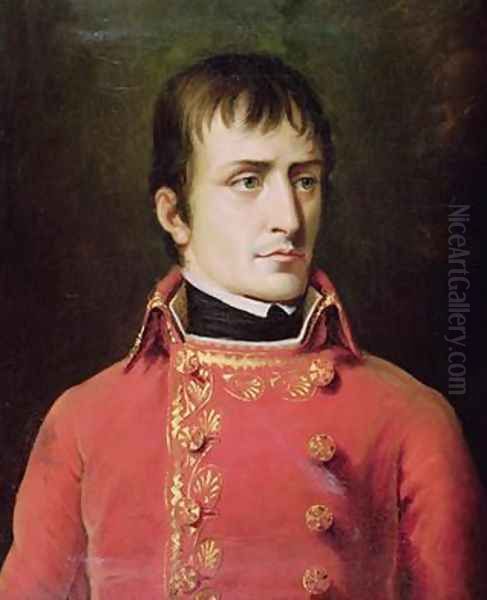 Napoleon Bonaparte 1769-1821 Oil Painting by Robert-Jacques-Francois-Faust Lefevre