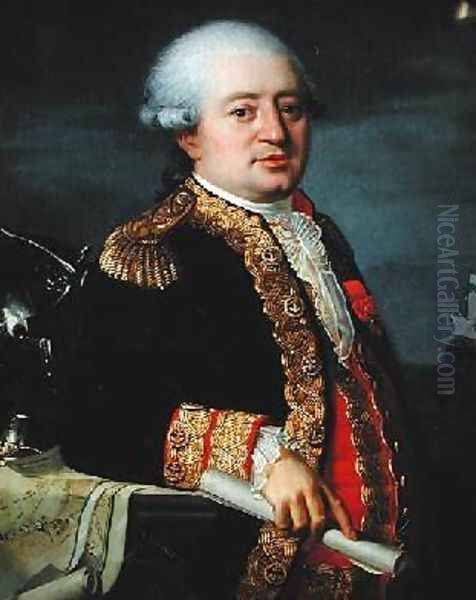 Portrait of the Comte de La Couldre de La Bretonniere Oil Painting by Robert-Jacques-Francois-Faust Lefevre