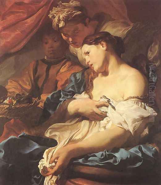 The Death of Cleopatra 1622-24 Oil Painting by Johann Liss