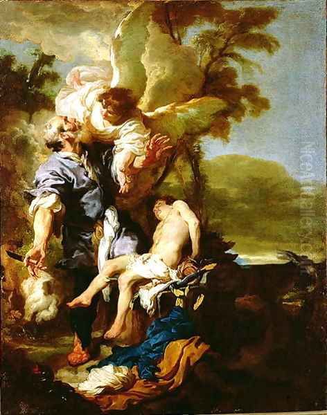 The Sacrifice of Isaac 1625 26 Oil Painting by Johann Liss