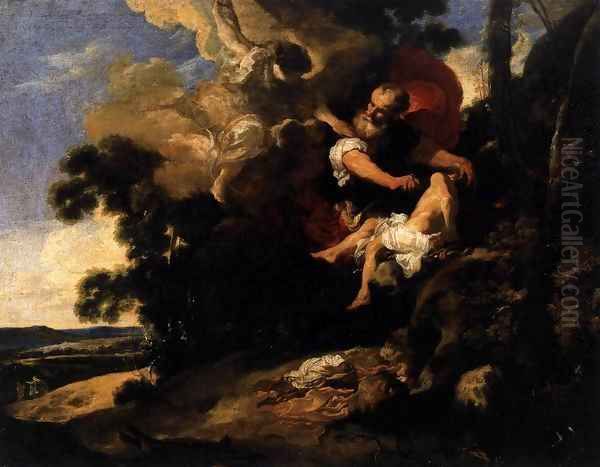 The Sacrifice of Isaac Oil Painting by Johann Liss