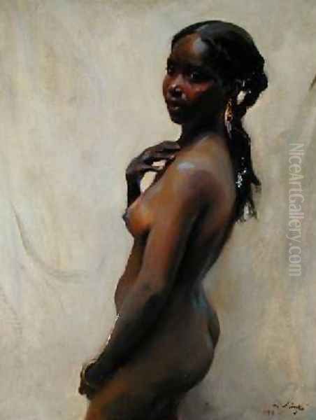 A Marrakesh Girl Oil Painting by Philip Alexius De Laszlo