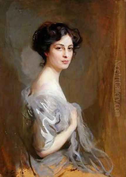 Lady Victoria Wemyss Oil Painting by Philip Alexius De Laszlo