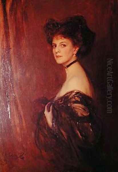 The Countess Greffulhe 1859-1922 Oil Painting by Philip Alexius De Laszlo