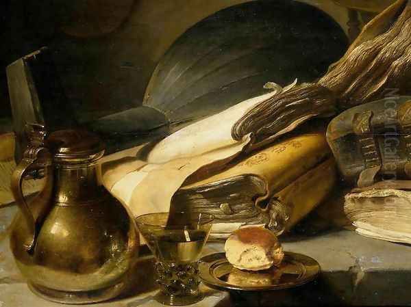 Vanitas Still Life [detail #1] Oil Painting by Jan Lievens