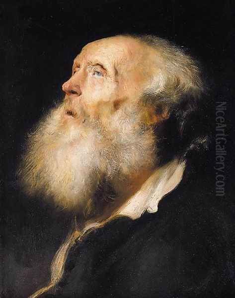 Study of an Old Man c. 1630 Oil Painting by Jan Lievens