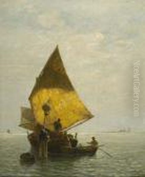 Venezianisches Fischerboot. Oil Painting by Ludwig Dill