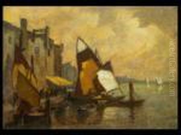 Chioggia Oil Painting by Ludwig Dill