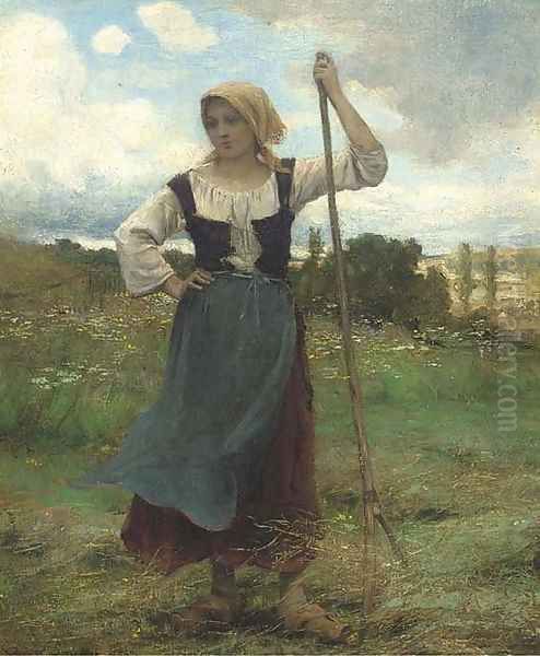 The young harvester Oil Painting by Georges Laugee