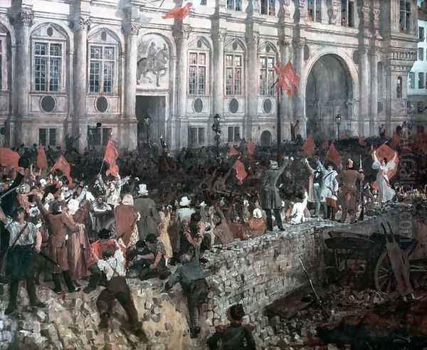 The Republic in revolt Oil Painting by Jean-Paul Laurens