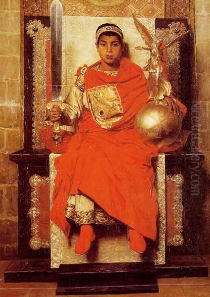 La Bas Empire Honorius (The Byzantine Emperor Honorius) Oil Painting by Jean-Paul Laurens